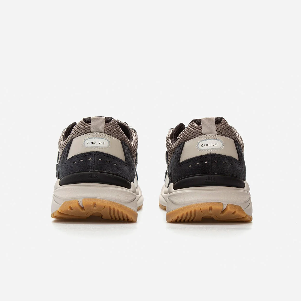 Grid | Almond Brown/Off White/Navy | Men - Image 4